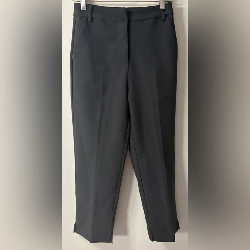 NWT Nasty Gal Charcoal Tailored 2 Pocket Capri Pants Size 2 Sku#194